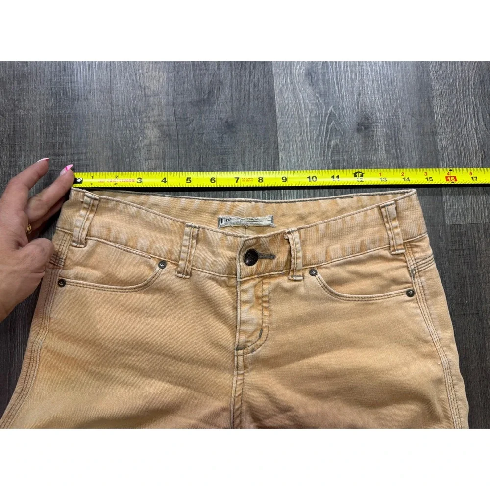 Free People Skinny Jeans Ginger Wash Low Rise Size 26 W26 Stretch Denim